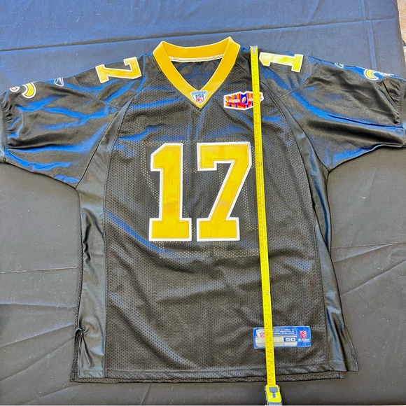 Gold NEW ORLEANS SAINTS #22 Tracy Porter, Pro Jersey Sz 50 Reebok Sewn. - Picture 3 of 8